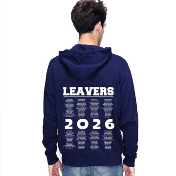 Leavers 2026 Personalized Student Names List School Graduation Stars & Stripes Hood